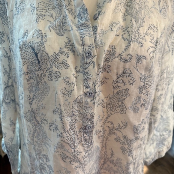 Made in Germany 100% Line. Floral Button-Up Shirt Dress - Picture 2 of 5